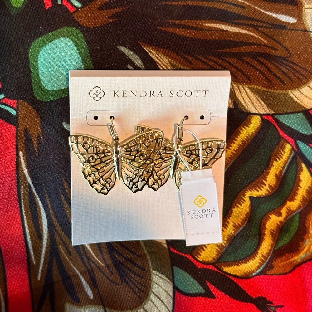 Kendra Scott. Butterfly drop earrings.
